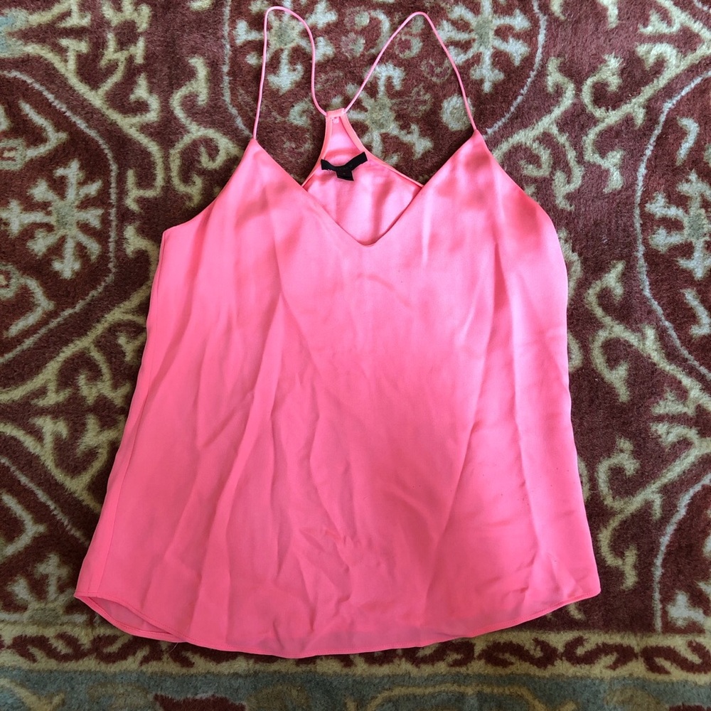 Hot pink J Crew silky tank top
